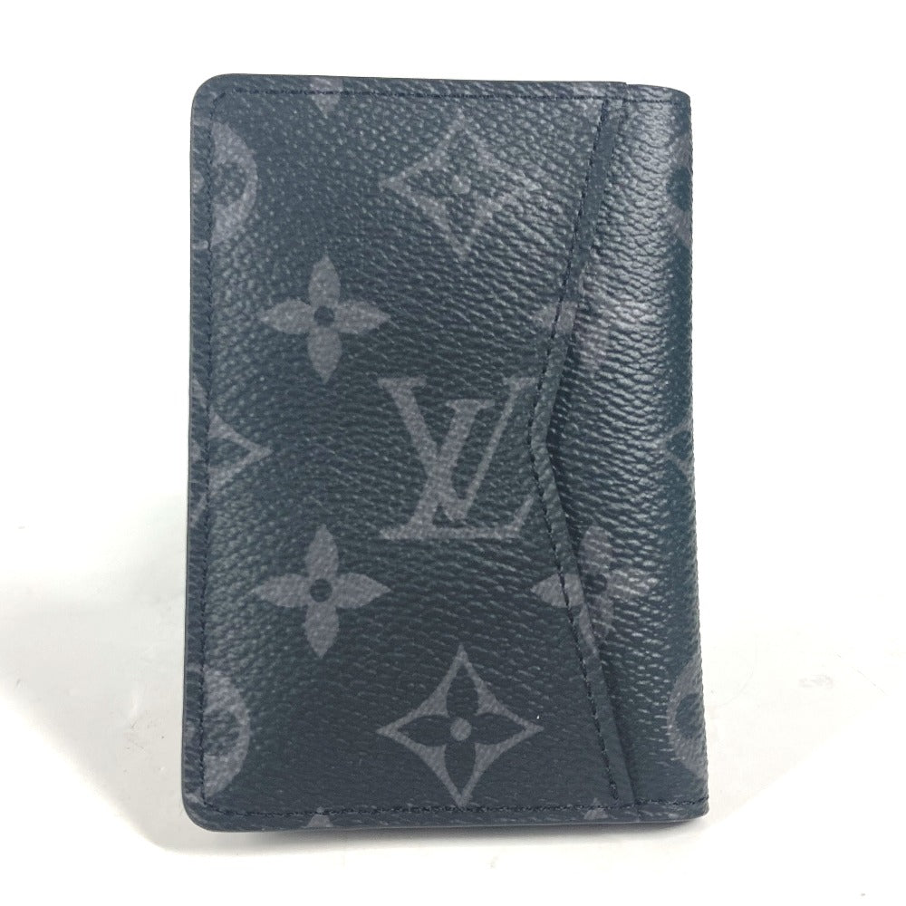 LOUIS VUITTON M61696 モノグラムエクリプス カードケース オーガナイザー・ドゥ ポッシュ 2つ折り 名刺入れ パスケース カードケース モノグラムエクリプスキャンバス ユニセックス ブラック