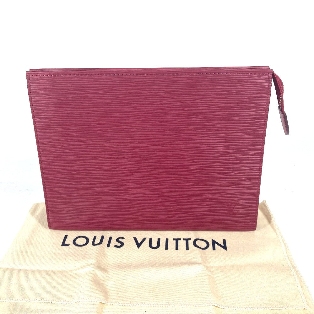 LOUIS VUITTON M41085 エピ ポッシュトワレ26 カバン ポーチ セカンドバッグ クラッチバッグ エピレザー ユニセックス フューシャ レッド