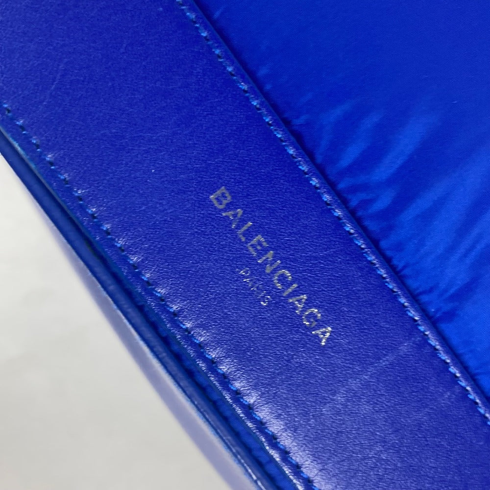 BALENCIAGA 363419 ネイビー カバス M カバン 肩掛け ショルダーバッグ トートバッグ  ボストンバッグ レザー/ナイロン ユニセックス ブルー