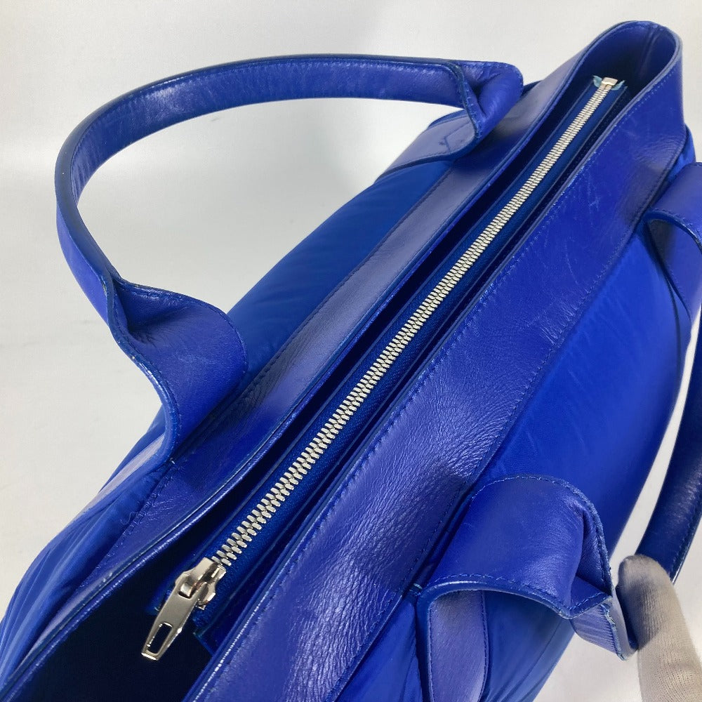 BALENCIAGA 363419 ネイビー カバス M カバン 肩掛け ショルダーバッグ トートバッグ  ボストンバッグ レザー/ナイロン ユニセックス ブルー