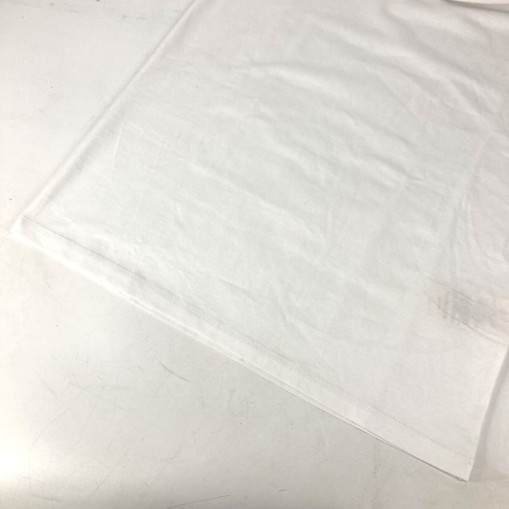 HERMES H4H4515DADK34 刺繍入れ モザイク Hロゴ ポケット アパレル Tシャツワンピース ラウンドネック ワンピース コットン レディース ホワイト