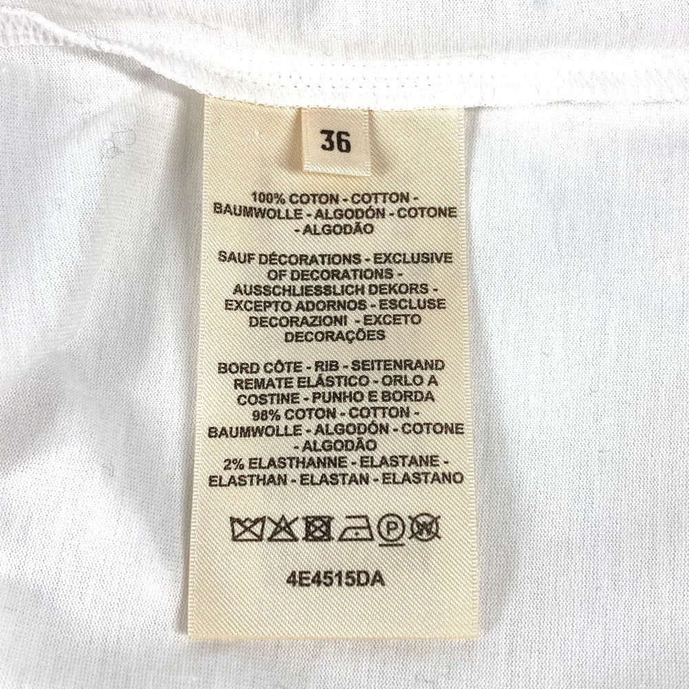 HERMES H4H4515DADK34 刺繍入れ モザイク Hロゴ ポケット アパレル Tシャツワンピース ラウンドネック ワンピース コットン レディース ホワイト