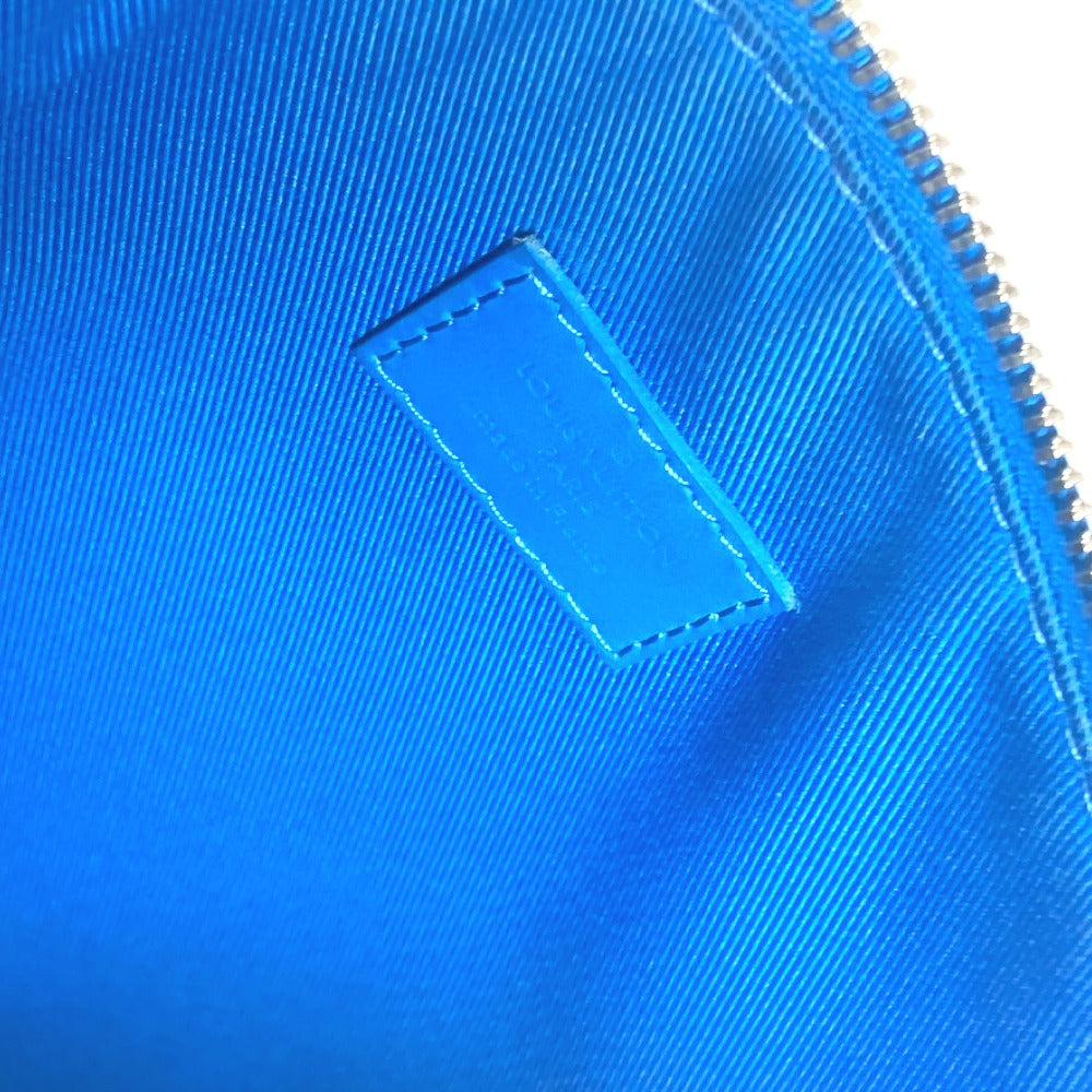 LOUIS VUITTON M82270 アエログラム LVロゴ テイクオフ・ポーチ カバン ストラップ付 クラッチバッグ レザー ユニセックス ブルー - brandshop-reference