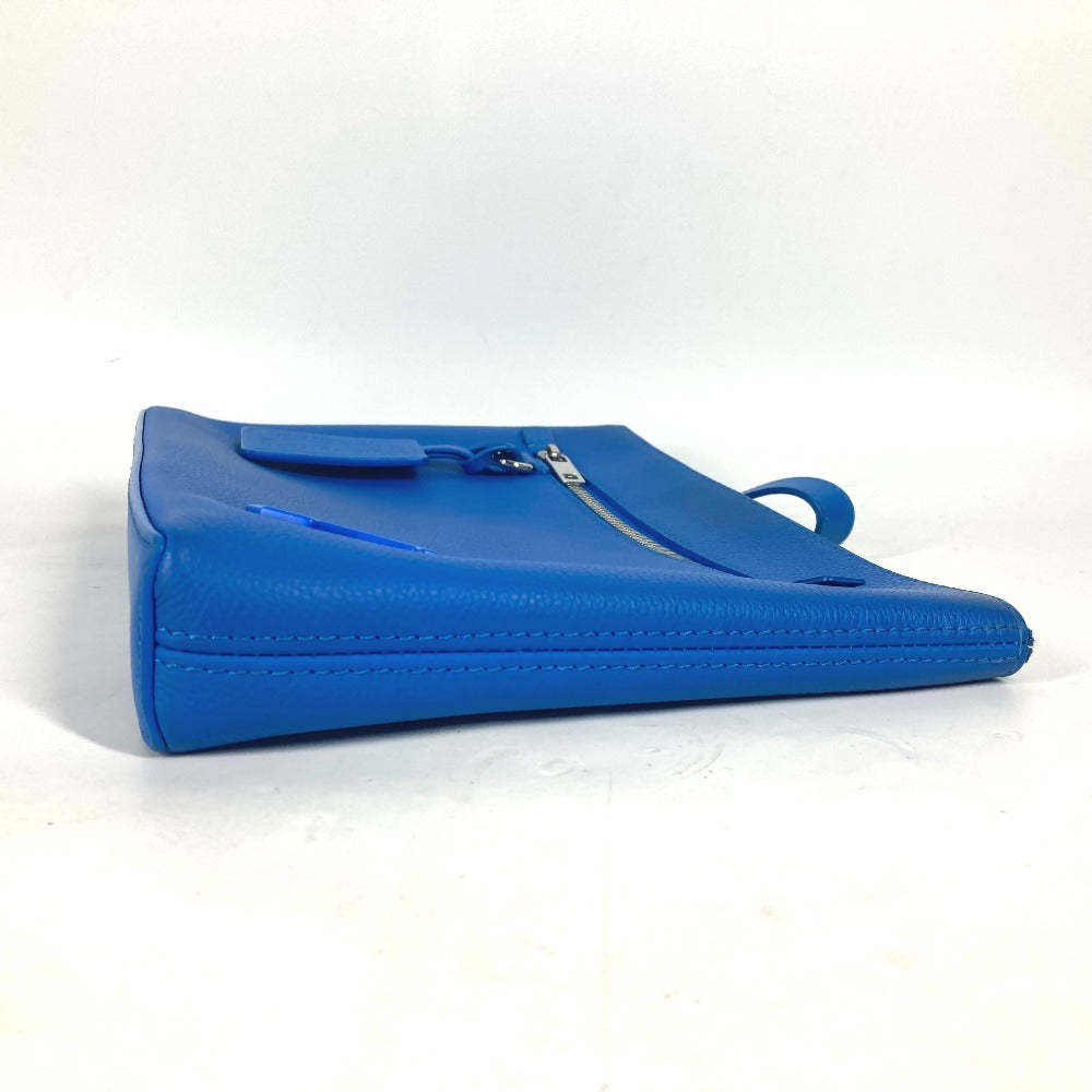 LOUIS VUITTON M82270 アエログラム LVロゴ テイクオフ・ポーチ カバン ストラップ付 クラッチバッグ レザー ユニセックス ブルー - brandshop-reference