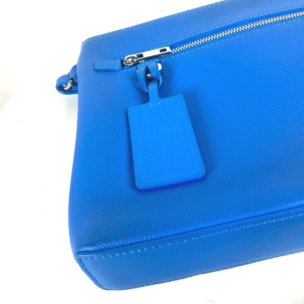 LOUIS VUITTON M82270 アエログラム LVロゴ テイクオフ・ポーチ カバン ストラップ付 クラッチバッグ レザー ユニセックス ブルー - brandshop-reference