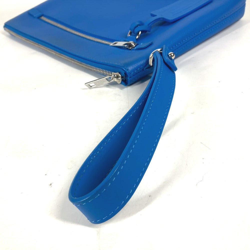 LOUIS VUITTON M82270 アエログラム LVロゴ テイクオフ・ポーチ カバン ストラップ付 クラッチバッグ レザー ユニセックス ブルー - brandshop-reference