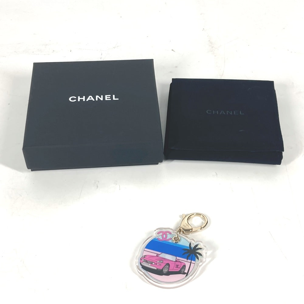 CHANEL ABC797 24C ロゴ CC ココマーク 飛行機 バッグチャーム キーホルダー プラスチック レディース マルチカラー