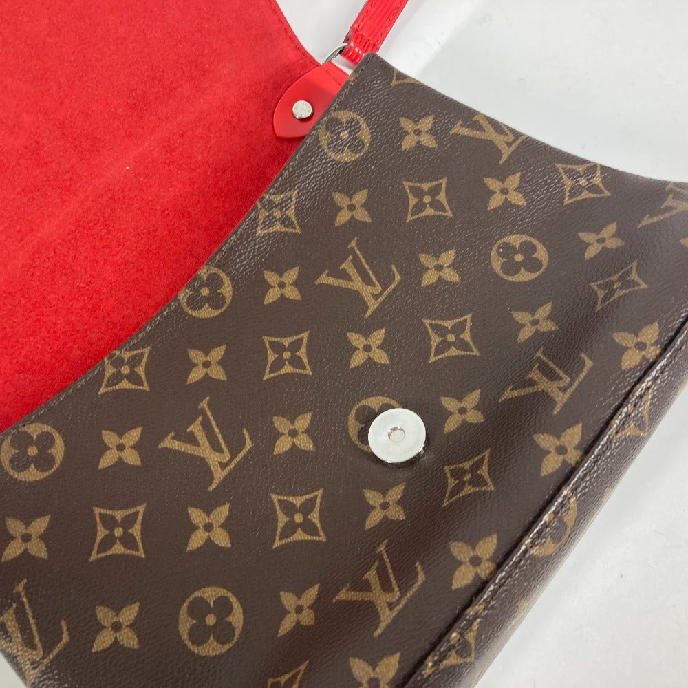 LOUIS VUITTON M44031 エピ モノグラム  サンミシェル カバン 斜め掛け フラップ ショルダーバッグ エピレザー レディース コクリコ レッド