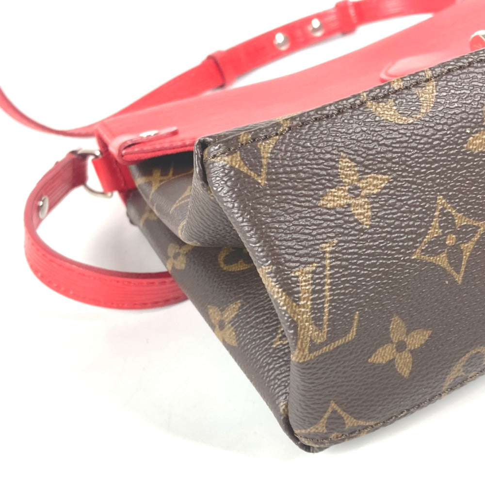 LOUIS VUITTON M44031 エピ モノグラム  サンミシェル カバン 斜め掛け フラップ ショルダーバッグ エピレザー レディース コクリコ レッド