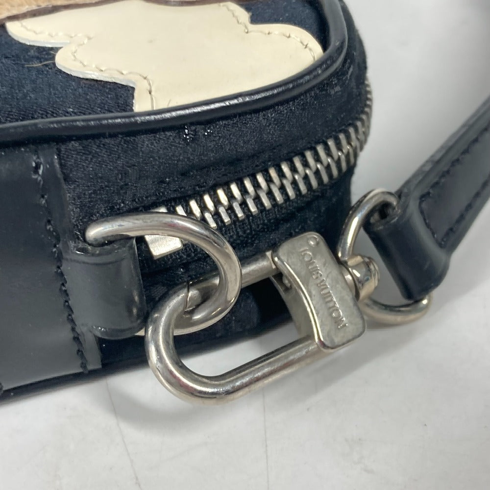 LOUIS VUITTON M92275 モノグラム・サテン ポシェット コント・ドゥ・フェ ハンドバッグ 肩掛け ショルダーバッグ モノグラムサテンキャンバス レディース ブラック