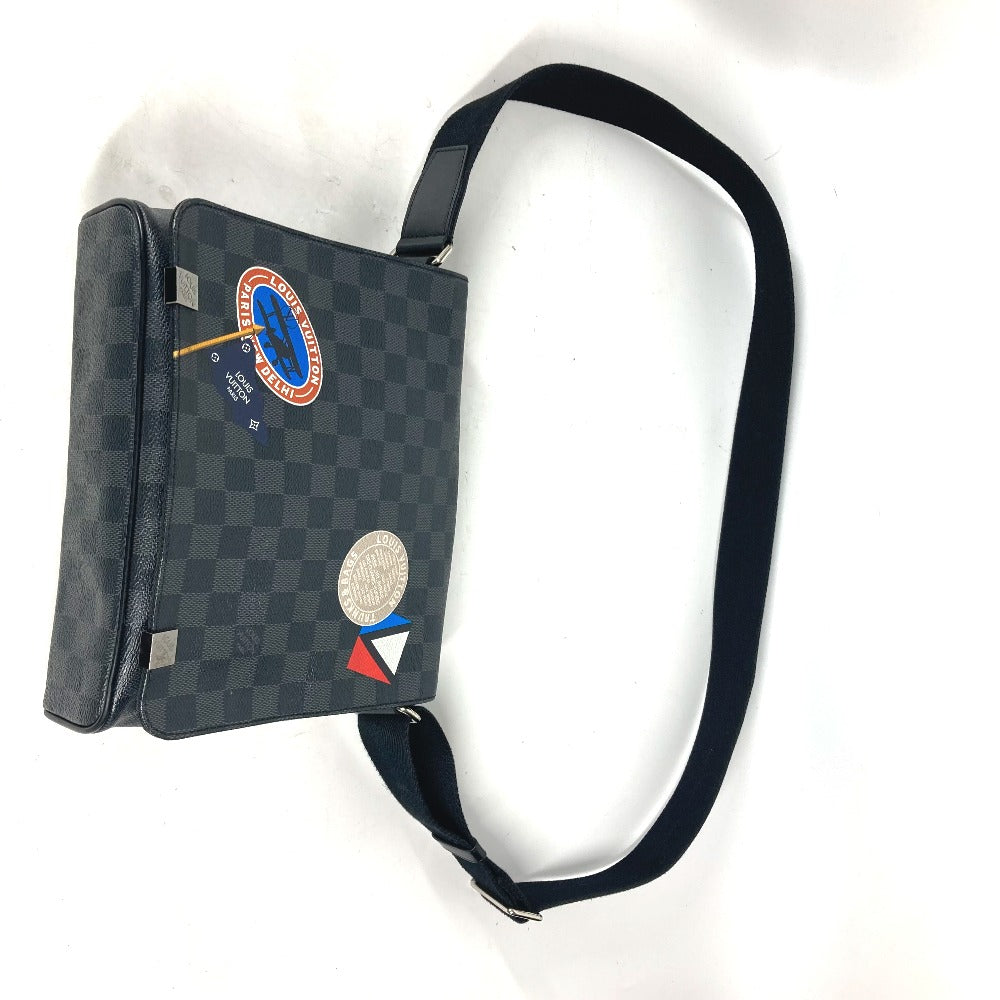 LOUIS VUITTON N41054 ダミエグラフィット ステッカーズ  ディストリクトPM  カバン 斜め掛け フラップ ショルダーバッグ ダミエグラフィットキャンバス ユニセックス ブラック - brandshop-reference