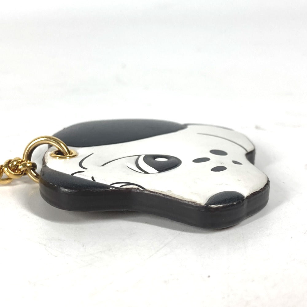 LOUIS VUITTON M01967 犬 ダルメシアン キーホルダー・アニモグラム ドッグ バッグチャーム キーホルダー レザー ユニセックス ホワイト - brandshop-reference