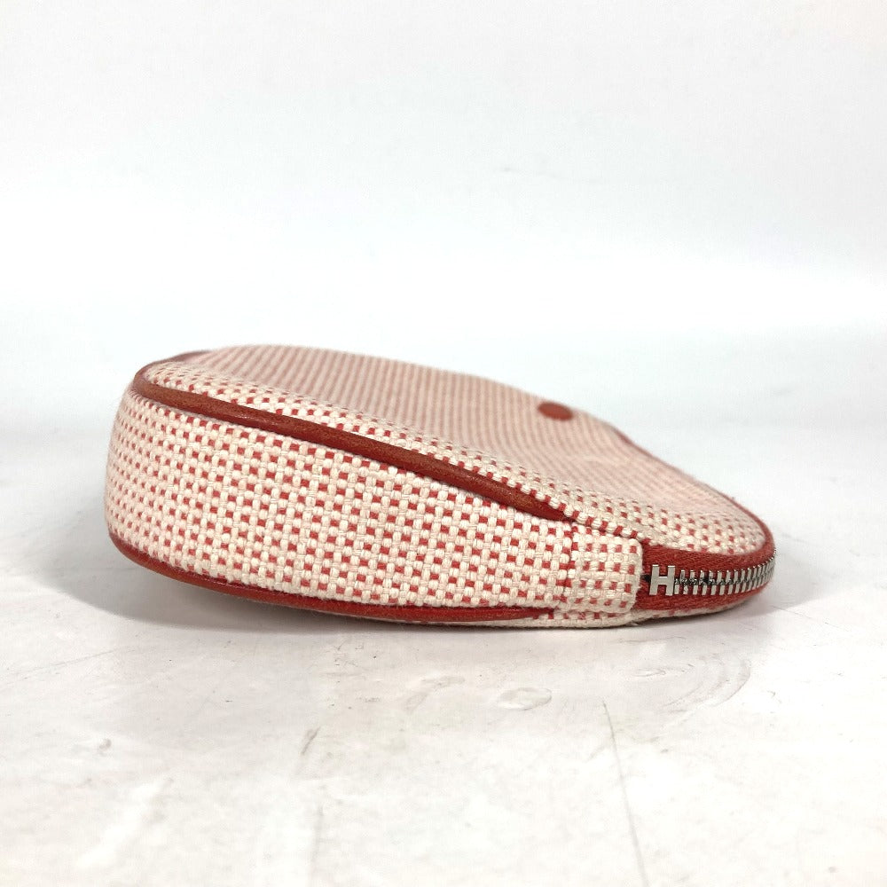 HERMES ポーチ 《エシャペ》 メイクポーチ 化粧ポーチ マルチポーチ ポーチ コットン レディース ヴァーミリオン オレンジ系 - brandshop-reference