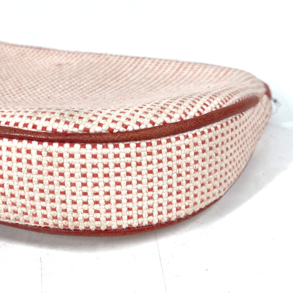 HERMES ポーチ 《エシャペ》 メイクポーチ 化粧ポーチ マルチポーチ ポーチ コットン レディース ヴァーミリオン オレンジ系 - brandshop-reference