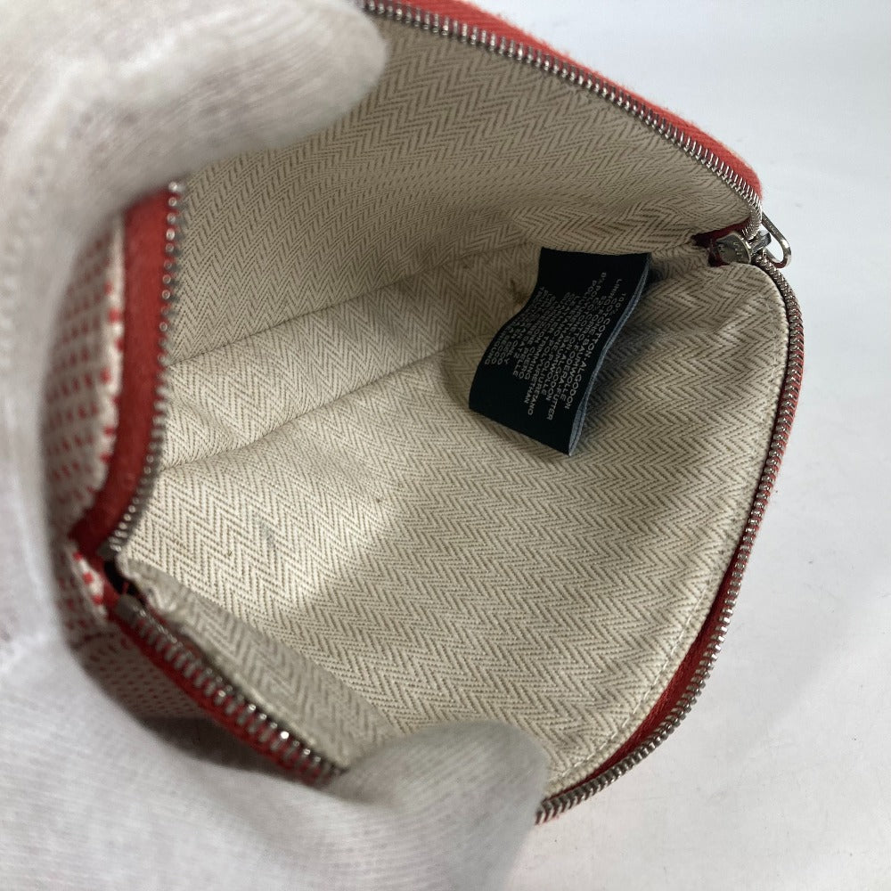 HERMES ポーチ 《エシャペ》 メイクポーチ 化粧ポーチ マルチポーチ ポーチ コットン レディース ヴァーミリオン オレンジ系 - brandshop-reference