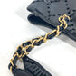 CHANEL パンチング CC ココマーク Wチェーンバッグ 肩掛け ショルダーバッグ ショルダーバッグ パテントレザー レディース ブラック - brandshop-reference
