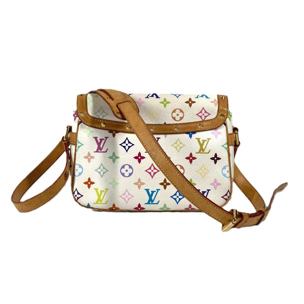LOUIS VUITTON M92661 モノグラムマルチカラー ソローニュ カバン 肩掛け フラップ ショルダーバッグ モノグラムマルチカラーキャンバス レディース ブロン ホワイト