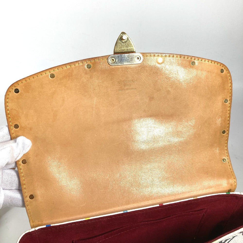 LOUIS VUITTON M92661 モノグラムマルチカラー ソローニュ カバン 肩掛け フラップ ショルダーバッグ モノグラムマルチカラーキャンバス レディース ブロン ホワイト
