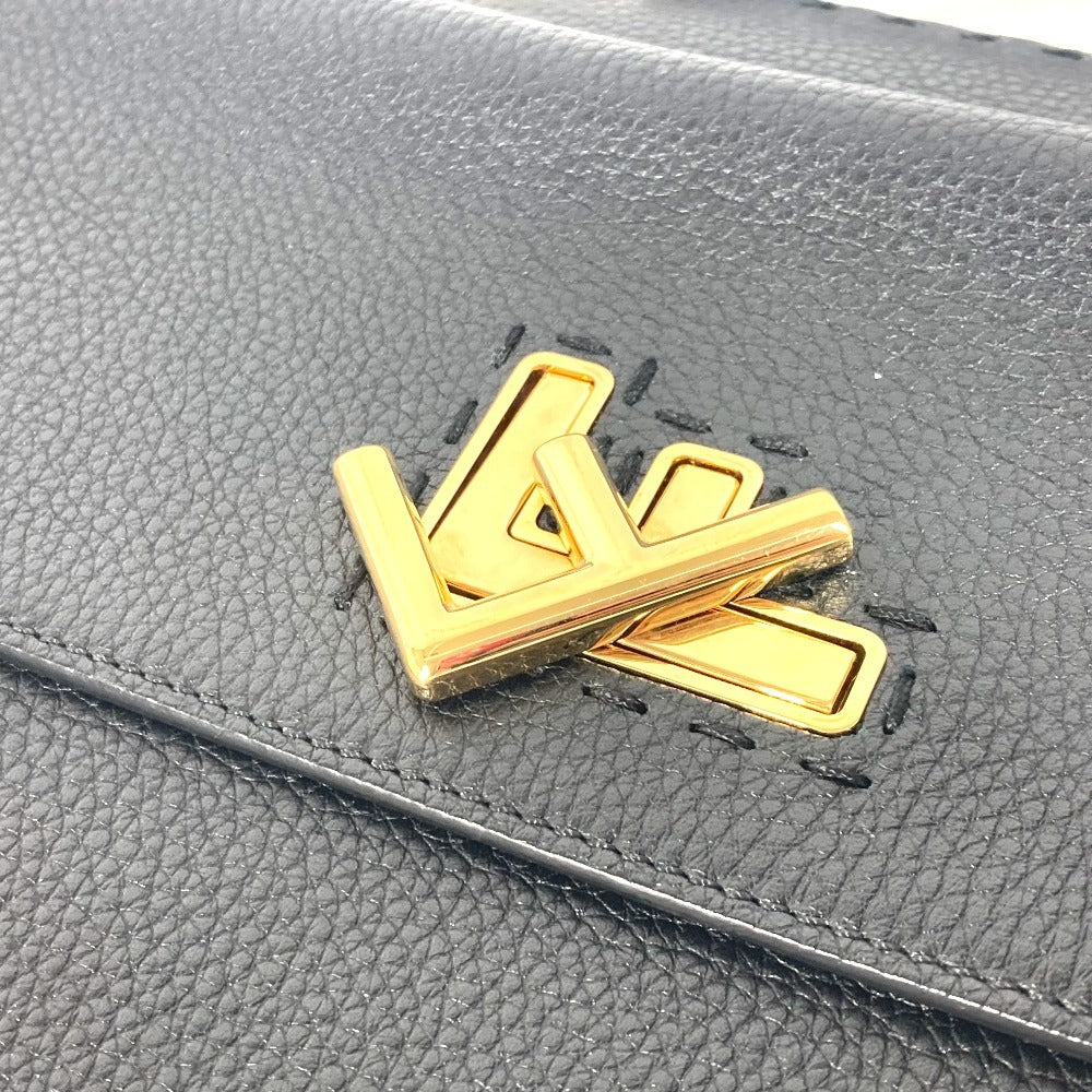 FENDI 7VA462  カバン ハンドバッグ トートバッグ ブリーフケース ダブルフェイス セレリア FFターンロック ラップトップバッグ ビジネスバッグ レザー ユニセックス ブラック - brandshop-reference