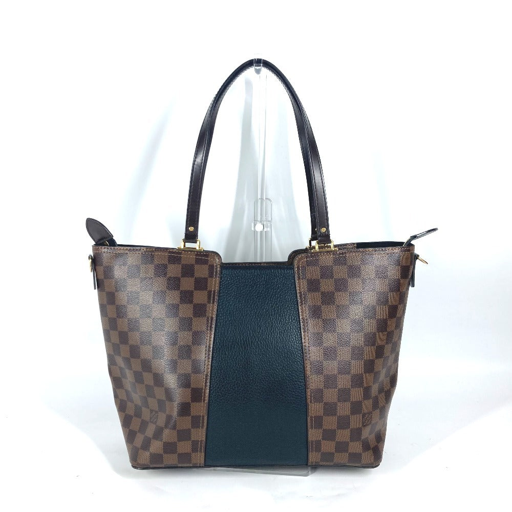 LOUIS VUITTON N44023 Damier Jersey Bag Tote Bag shawl Shoulder Bag Damier Canvas / Leather Brown/Black Used