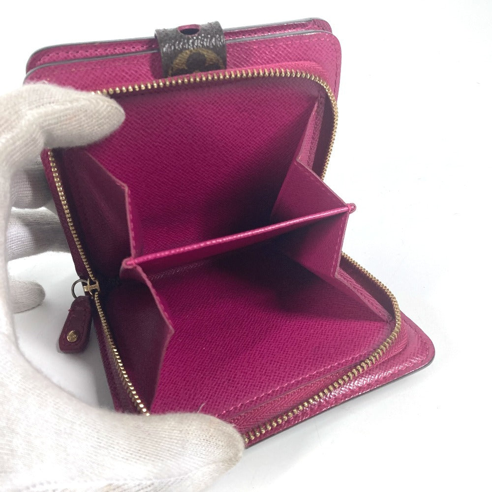 LOUIS VUITTON M95188  モノグラムペルフォ コンパクトジップ コンパクトウォレット 財布 2つ折り財布 モノグラムキャンバス ユニセックス  フューシャ ピンク - brandshop-reference