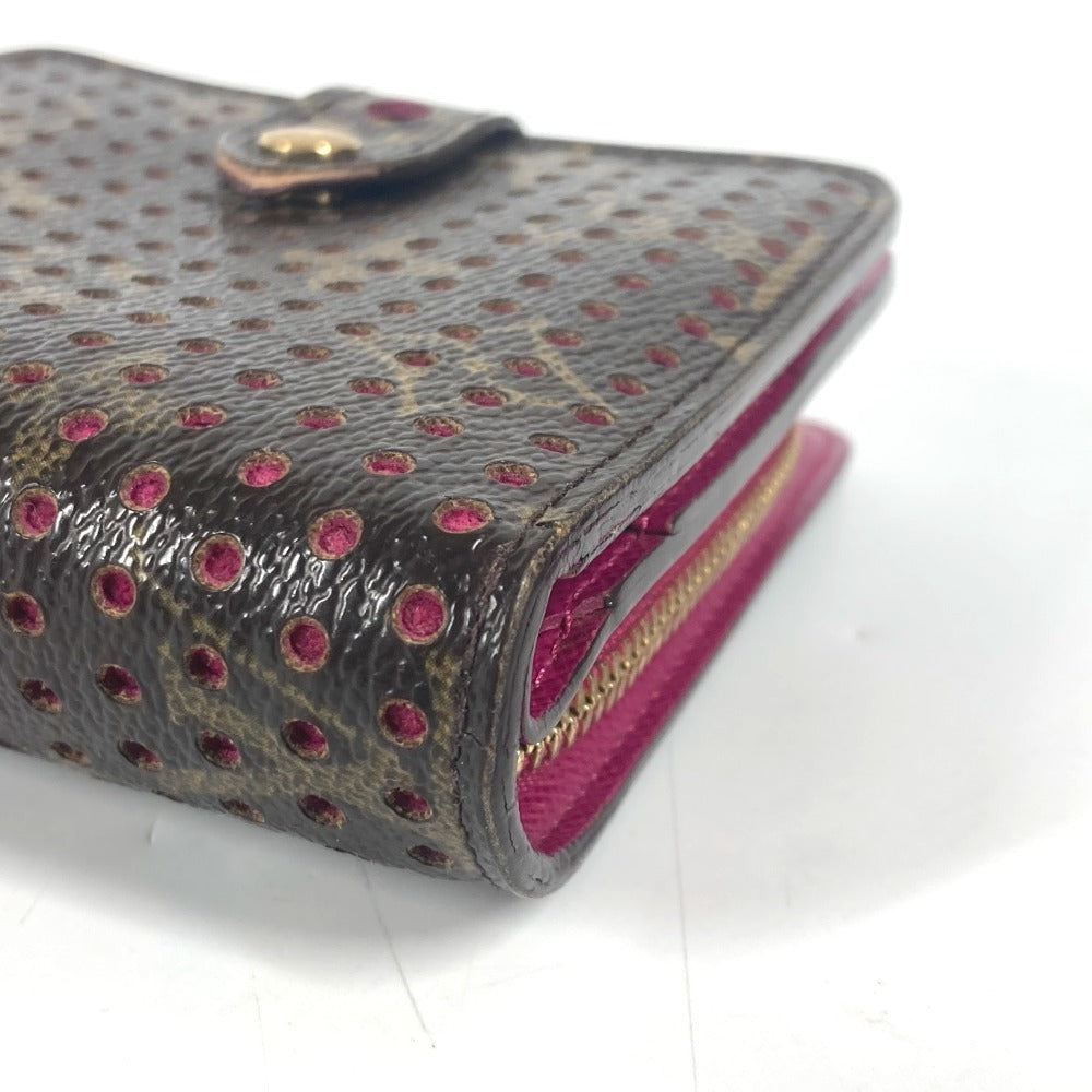LOUIS VUITTON M95188  モノグラムペルフォ コンパクトジップ コンパクトウォレット 財布 2つ折り財布 モノグラムキャンバス ユニセックス  フューシャ ピンク - brandshop-reference