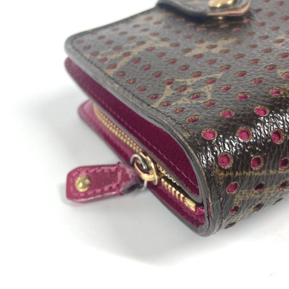 LOUIS VUITTON M95188  モノグラムペルフォ コンパクトジップ コンパクトウォレット 財布 2つ折り財布 モノグラムキャンバス ユニセックス  フューシャ ピンク - brandshop-reference