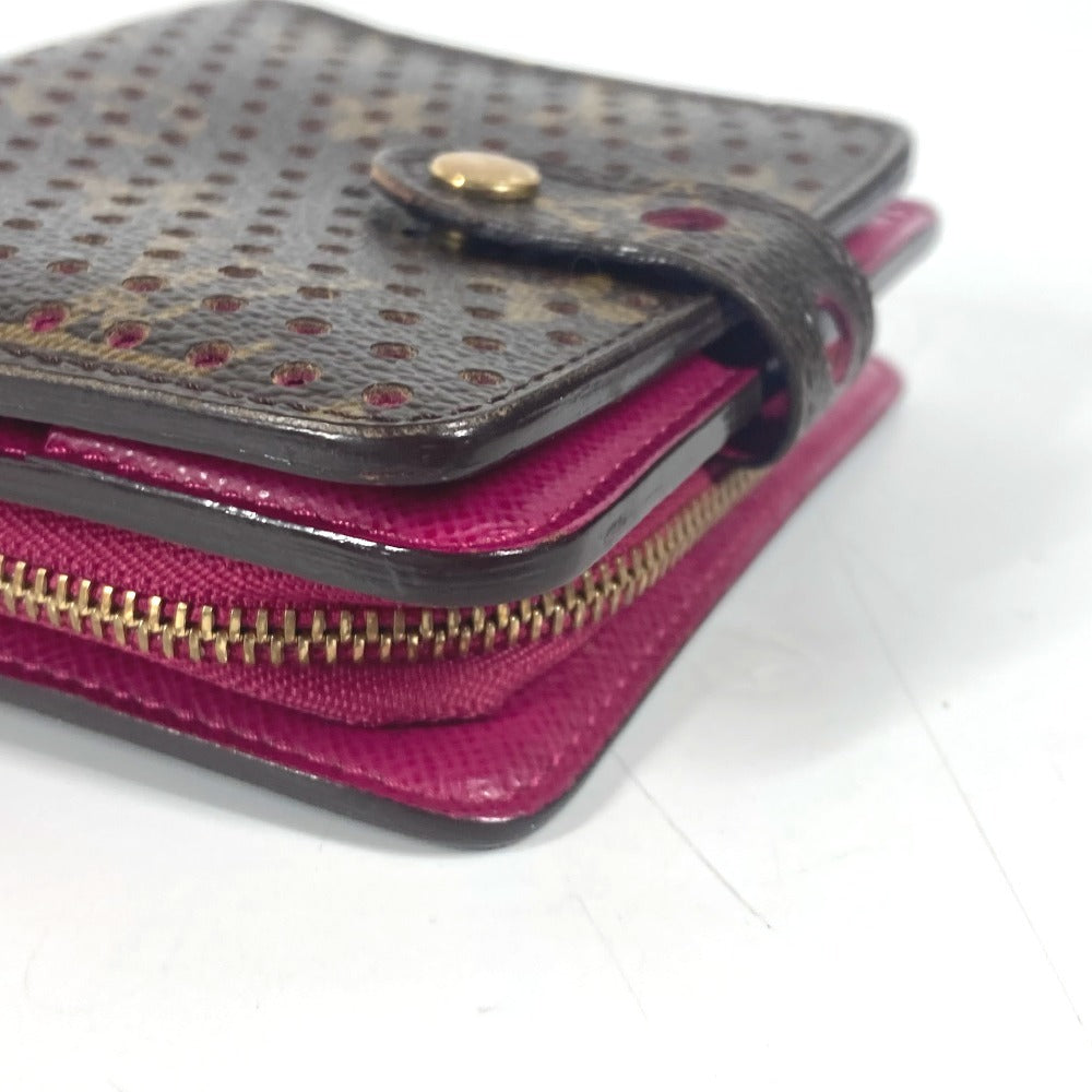 LOUIS VUITTON M95188  モノグラムペルフォ コンパクトジップ コンパクトウォレット 財布 2つ折り財布 モノグラムキャンバス ユニセックス  フューシャ ピンク - brandshop-reference