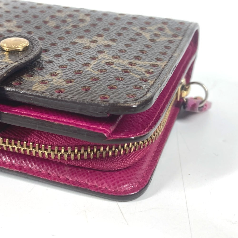 LOUIS VUITTON M95188  モノグラムペルフォ コンパクトジップ コンパクトウォレット 財布 2つ折り財布 モノグラムキャンバス ユニセックス  フューシャ ピンク - brandshop-reference