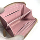 LOUIS VUITTON M58066 MonogramVernisRayures zip-around coin purse Wallet Coin Compartment Stripe coin purse MonogramVernis Beige/pink Used