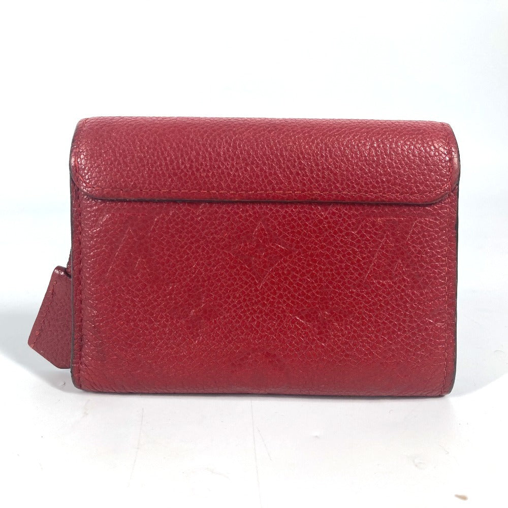 LOUIS VUITTON M62185  モノグラムアンプラント ポルトフォイユ ポンヌフ コンパクト コンパクトウォレット 財布 3つ折り財布 モノグラムアンプラントレザー レディース  スリーズ レッド - brandshop-reference