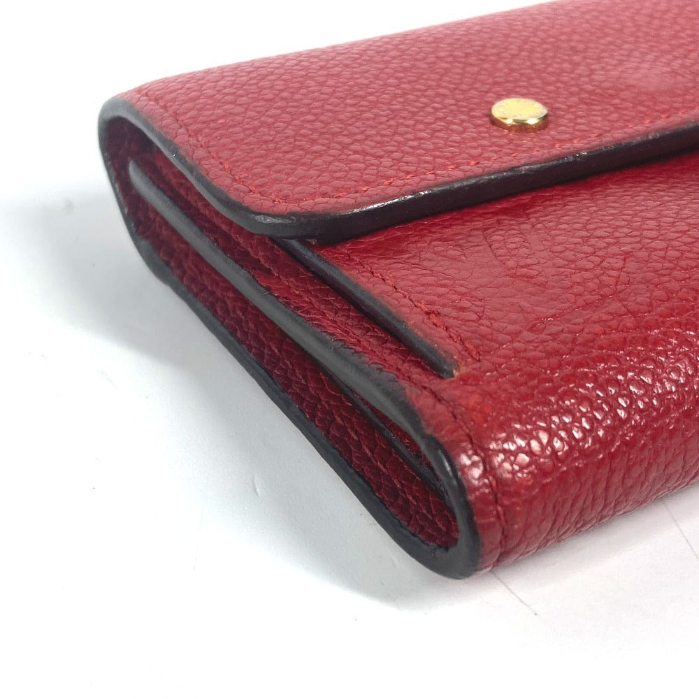 LOUIS VUITTON M62185  モノグラムアンプラント ポルトフォイユ ポンヌフ コンパクト コンパクトウォレット 財布 3つ折り財布 モノグラムアンプラントレザー レディース  スリーズ レッド - brandshop-reference