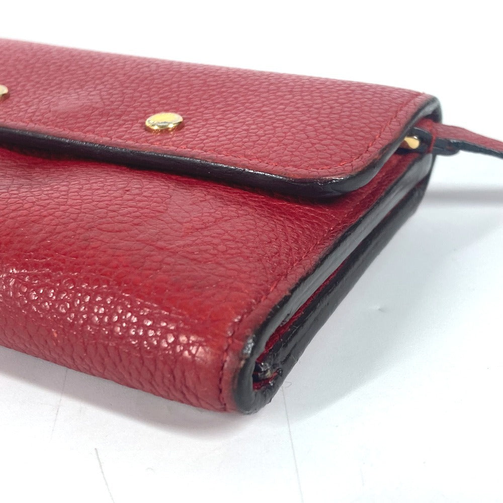 LOUIS VUITTON M62185  モノグラムアンプラント ポルトフォイユ ポンヌフ コンパクト コンパクトウォレット 財布 3つ折り財布 モノグラムアンプラントレザー レディース  スリーズ レッド - brandshop-reference