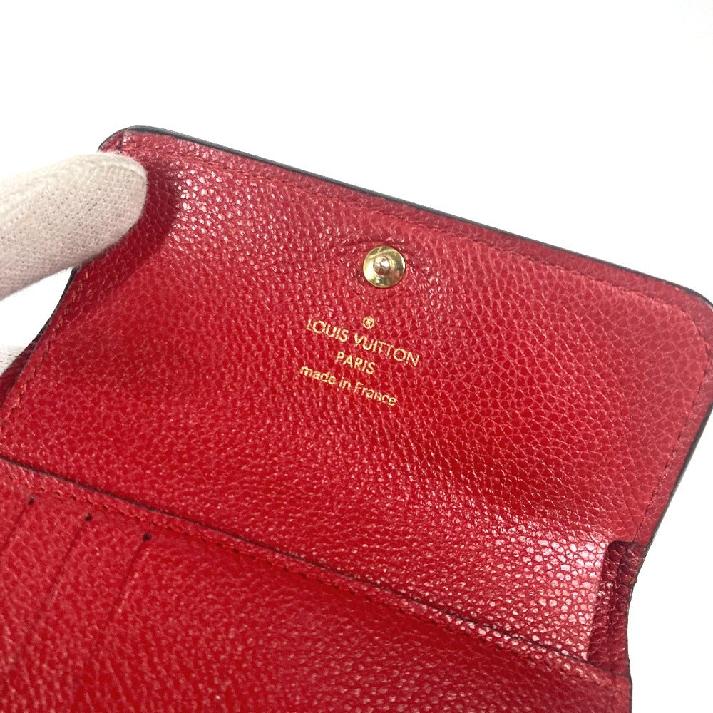 LOUIS VUITTON M62185  モノグラムアンプラント ポルトフォイユ ポンヌフ コンパクト コンパクトウォレット 財布 3つ折り財布 モノグラムアンプラントレザー レディース  スリーズ レッド - brandshop-reference