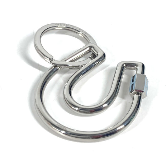 HERMES H077329FJ05 キーホルダー 《フェール・ア・シュヴァル》 バッグチャーム キーホルダー メタル ユニセックス ブルー・ラン ブルー - brandshop-reference