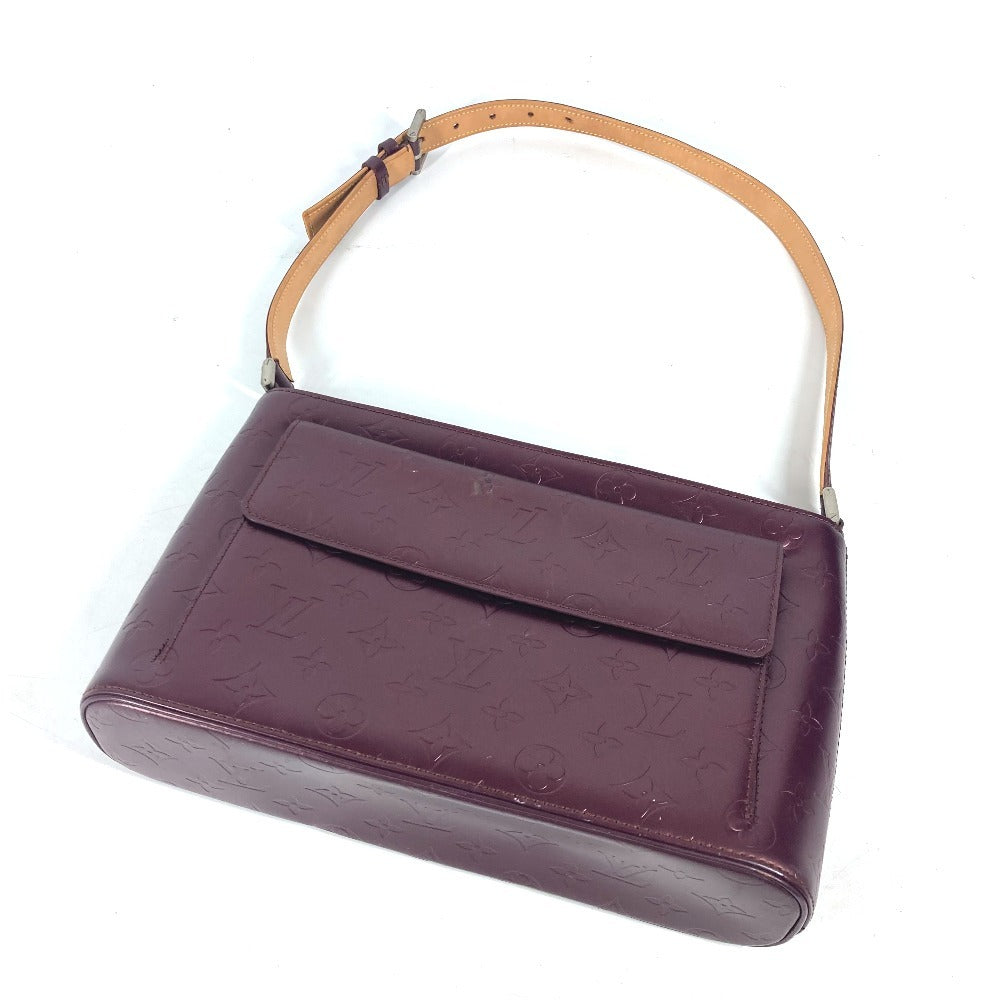 LOUIS VUITTON M55126 Monogram mat Alston Shoulder Bag Shoulder Bag Monogram matte leather Violet purple Used