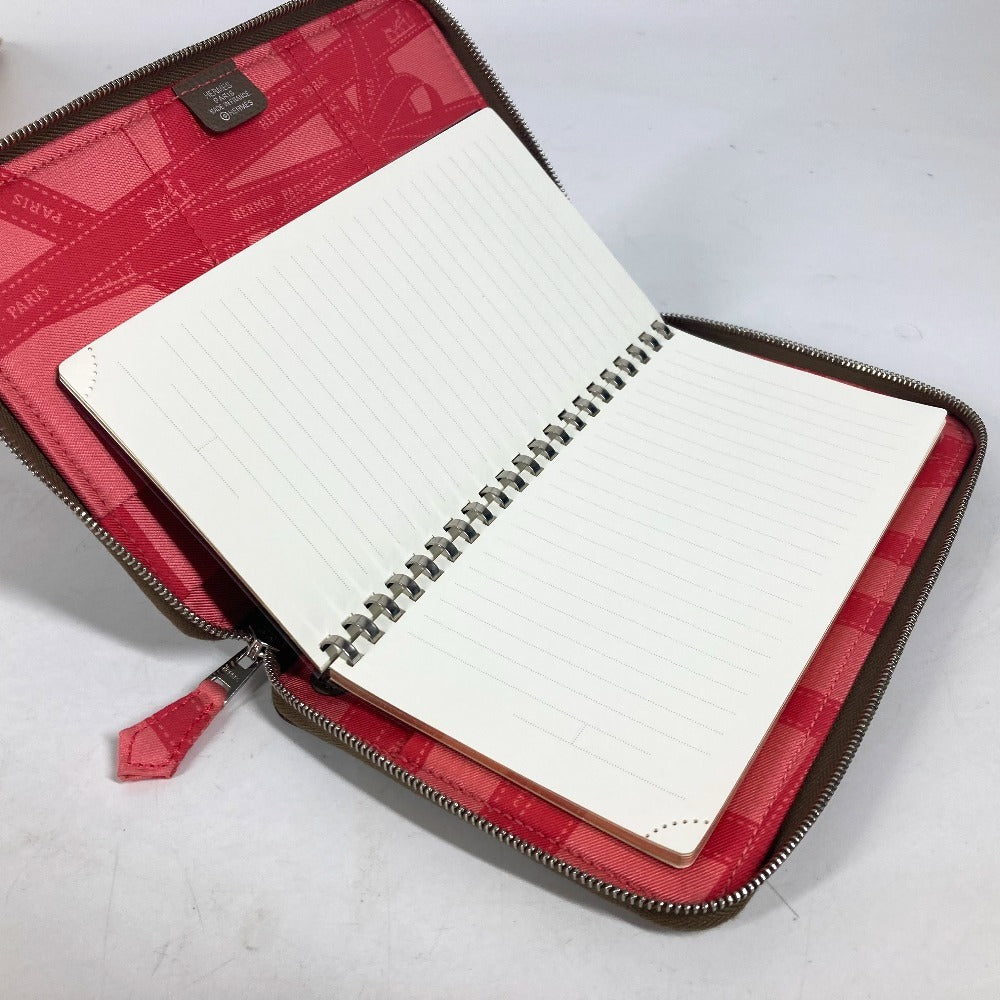 HERMES ラウンドファスナー アジェンダ シルキーデイリーGM  システム手帳 ケース ステーショナリー 手帳カバー エプソン ユニセックス エトゥープ グレー - brandshop-reference