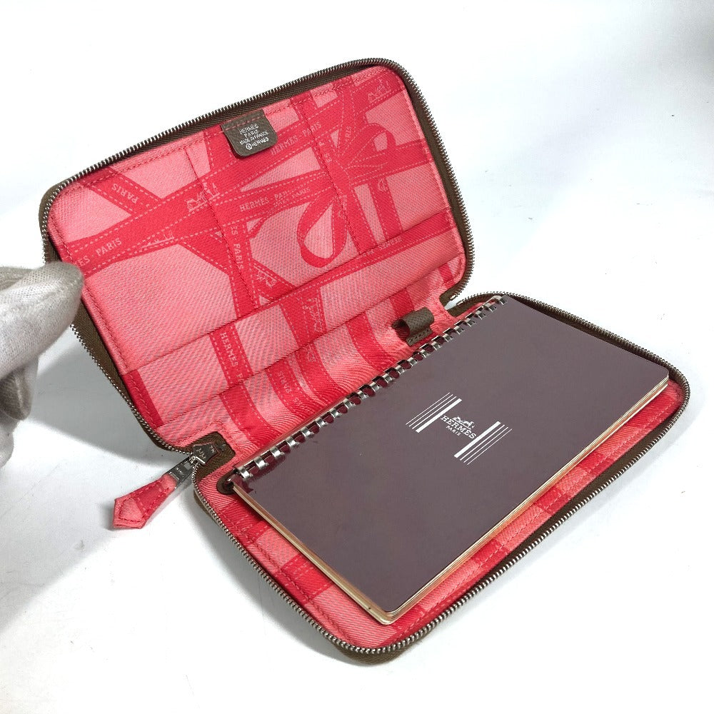 HERMES ラウンドファスナー アジェンダ シルキーデイリーGM  システム手帳 ケース ステーショナリー 手帳カバー エプソン ユニセックス エトゥープ グレー - brandshop-reference