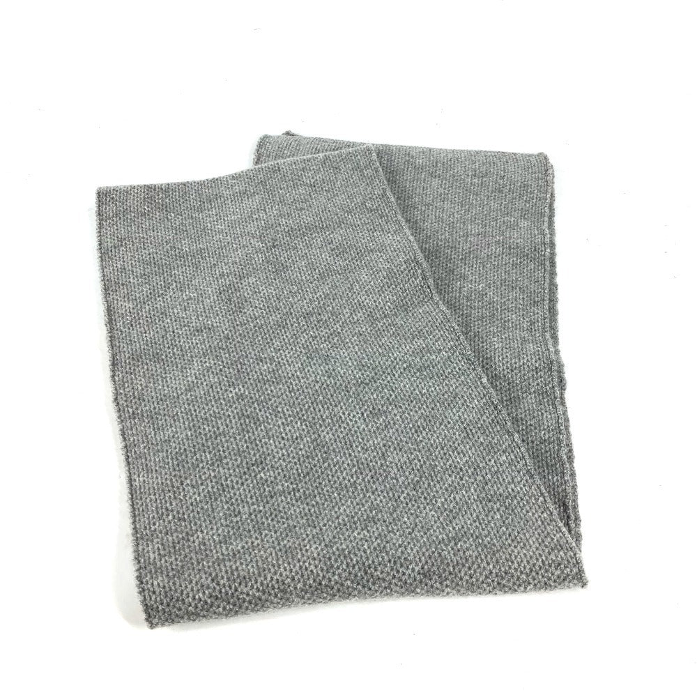 CHANEL アイコン ロゴ チェーン 付き マフラー カシミヤ レディース グレー - brandshop-reference