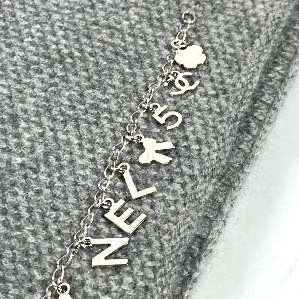 CHANEL アイコン ロゴ チェーン 付き マフラー カシミヤ レディース グレー - brandshop-reference