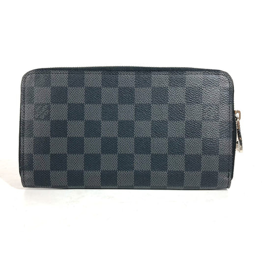 LOUIS VUITTON N63077 ダミエグラフィット ジッピー オーガナイザー ロングウォレット ラウンドファスナー 長財布 ダミエグラフィットキャンバス ユニセックス ブラック