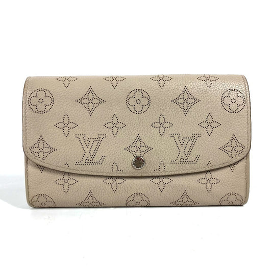 LOUIS VUITTON M60144 モノグラムマヒナ ポルトフォイユ イリス ロングウォレット フラップ 長財布 モノグラムマヒナレザー レディース ガレ ベージュ