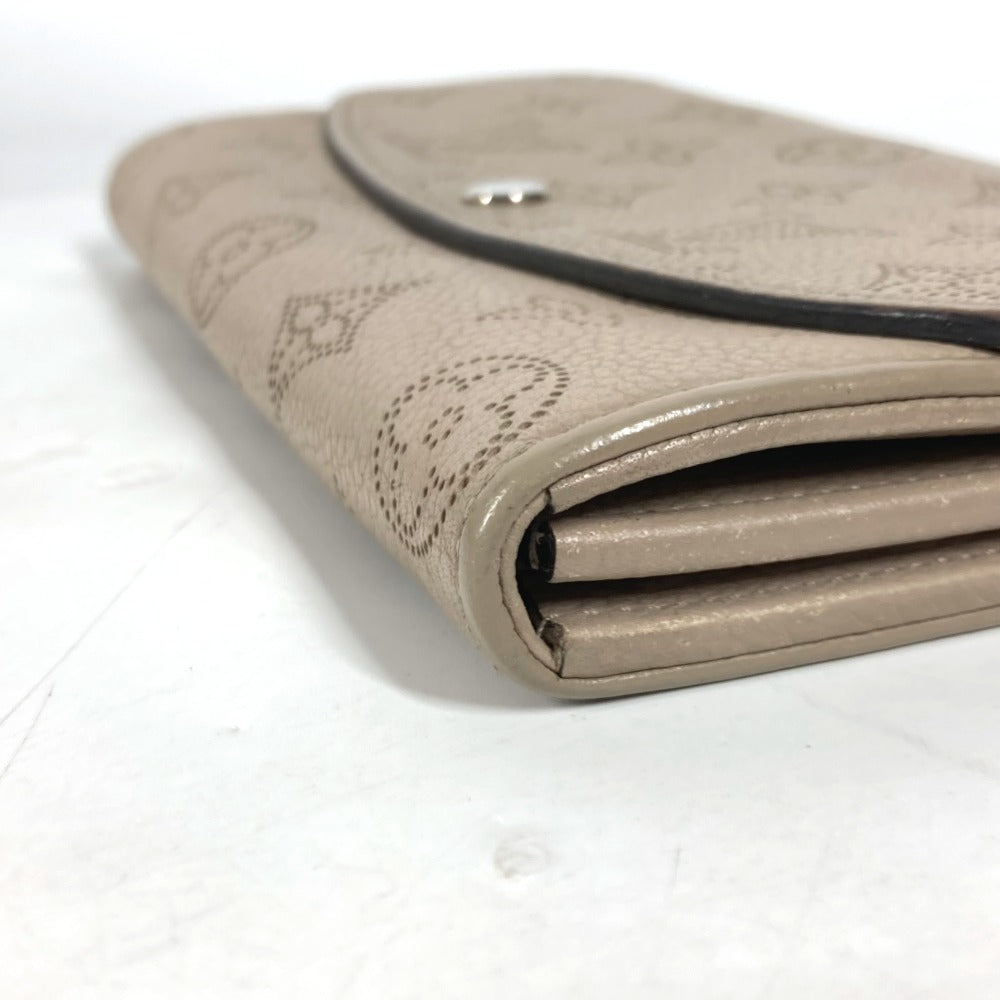 LOUIS VUITTON M60144 モノグラムマヒナ ポルトフォイユ イリス ロングウォレット フラップ 長財布 モノグラムマヒナレザー レディース ガレ ベージュ - brandshop-reference