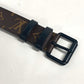 LOUIS VUITTON MP228T Monogram Santur Signature 35mm Chain Pants Belt in Monogram Canvas, Men's, Orange