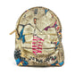 CHANEL AS0867 Coco Mark CC Logo Graffiti Backpack Leather/Canvas Unisex Gold
