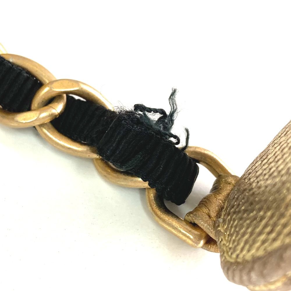 CHANEL AS0867 ココマーク CC ロゴ グラフティ カバン バックパック リュックサック レザー/キャンバス ユニセックス ゴールド