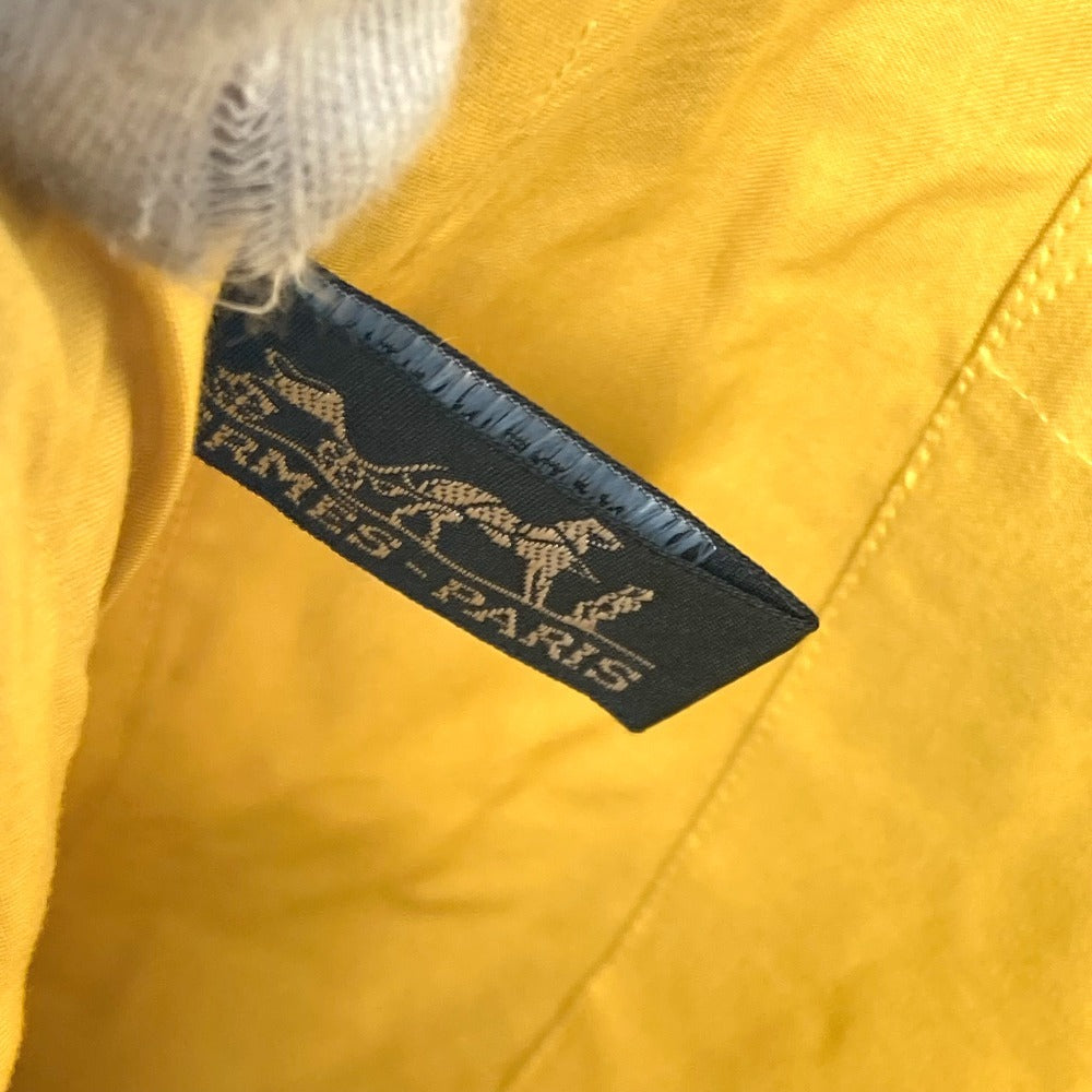 HERMES アメダバカバドゥポッシュ カバン 肩掛け トートバッグ ショルダーバッグ キャンバス/レザー レディース イエロー - brandshop-reference