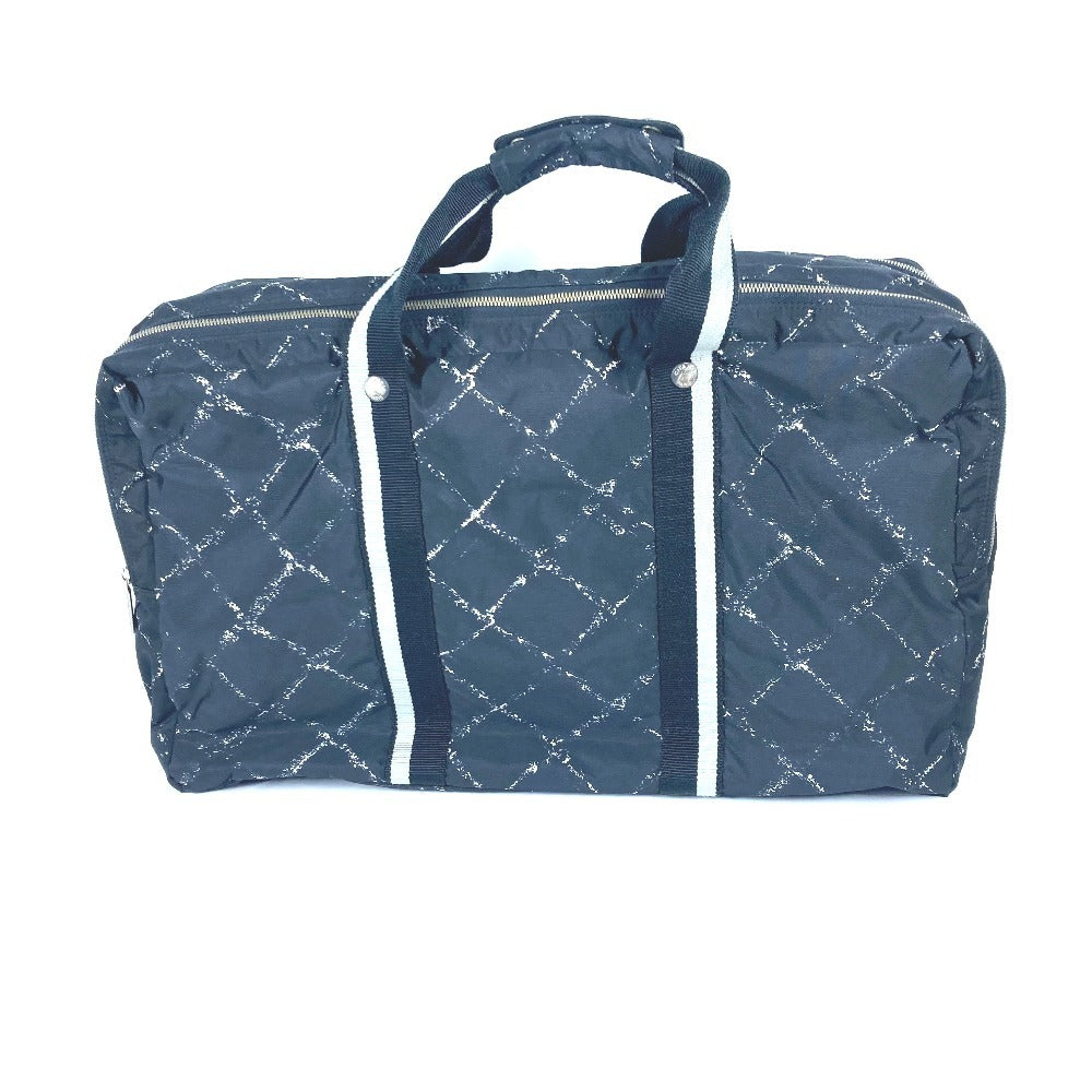 CHANEL 旧トラベルライン カバン 旅行バッグ トラベルバッグ ボストンバッグ ナイロン ユニセックス ブラック - brandshop-reference
