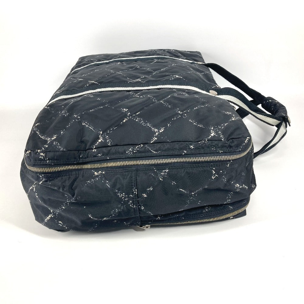 CHANEL 旧トラベルライン カバン 旅行バッグ トラベルバッグ ボストンバッグ ナイロン ユニセックス ブラック - brandshop-reference