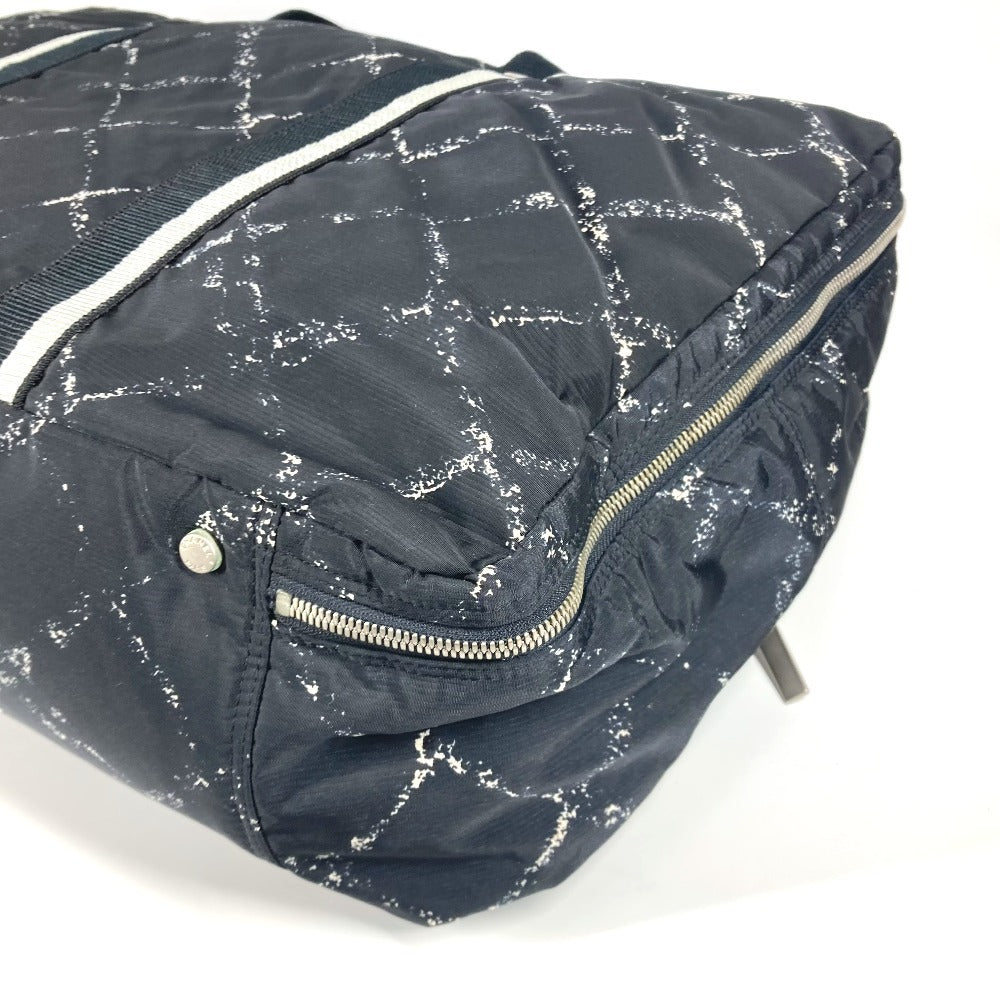 CHANEL 旧トラベルライン カバン 旅行バッグ トラベルバッグ ボストンバッグ ナイロン ユニセックス ブラック - brandshop-reference